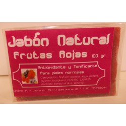 Jabón Natural de Frutas Rojas