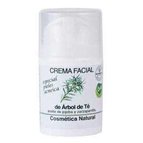 EQUIMERCADO-Crema Facial de Árbol de Té (pieles acneicas)